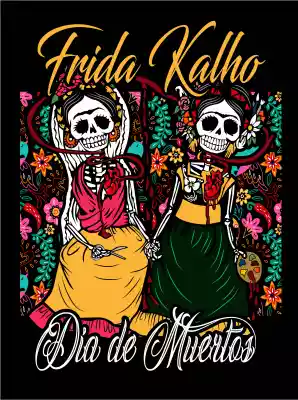 vectores plantilas DÍA DE MUERTOS,CARICATURA,FRIDA KAHLO,